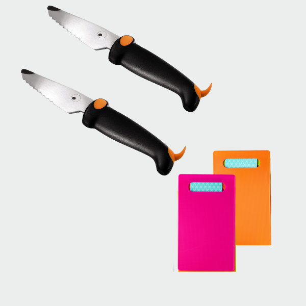 2-pack Child Safe Dog Knife and Cutting Sheet